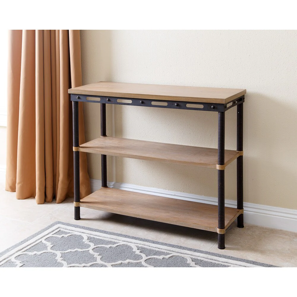 Abbyson Northwood Industrial 3-tier Bar Cart