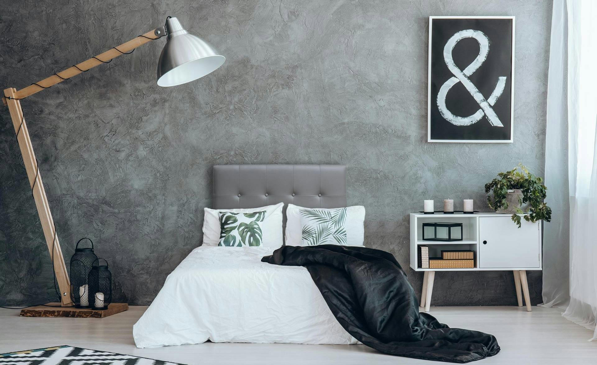 LUXOR - Tête de lit 90cm gris