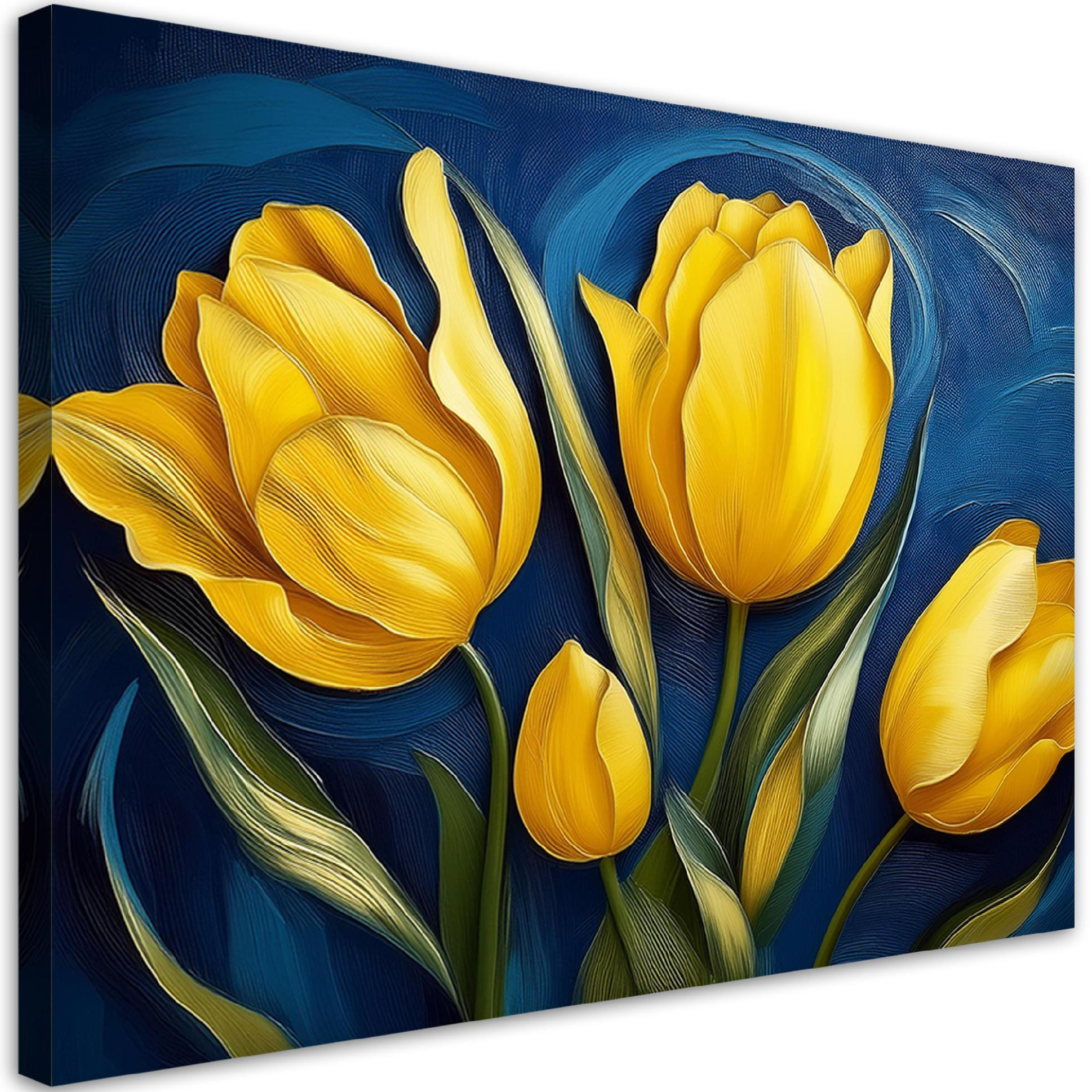 Feeby Obraz na płótnie, Tulipany Natura Kwiaty 60x40