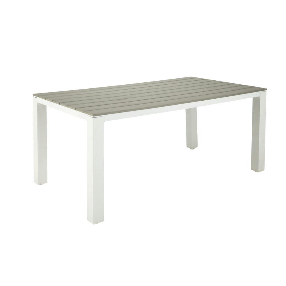 Escale - Table de jardin 6 personnes en aluminium et composite