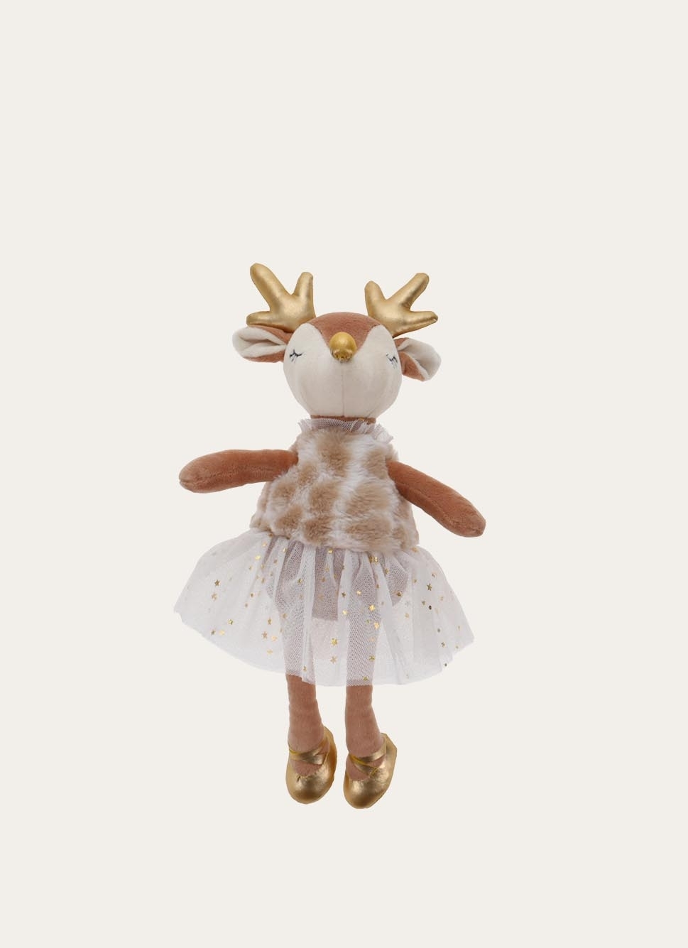 PELUCHE EN FORME DE BICHE BEIGE