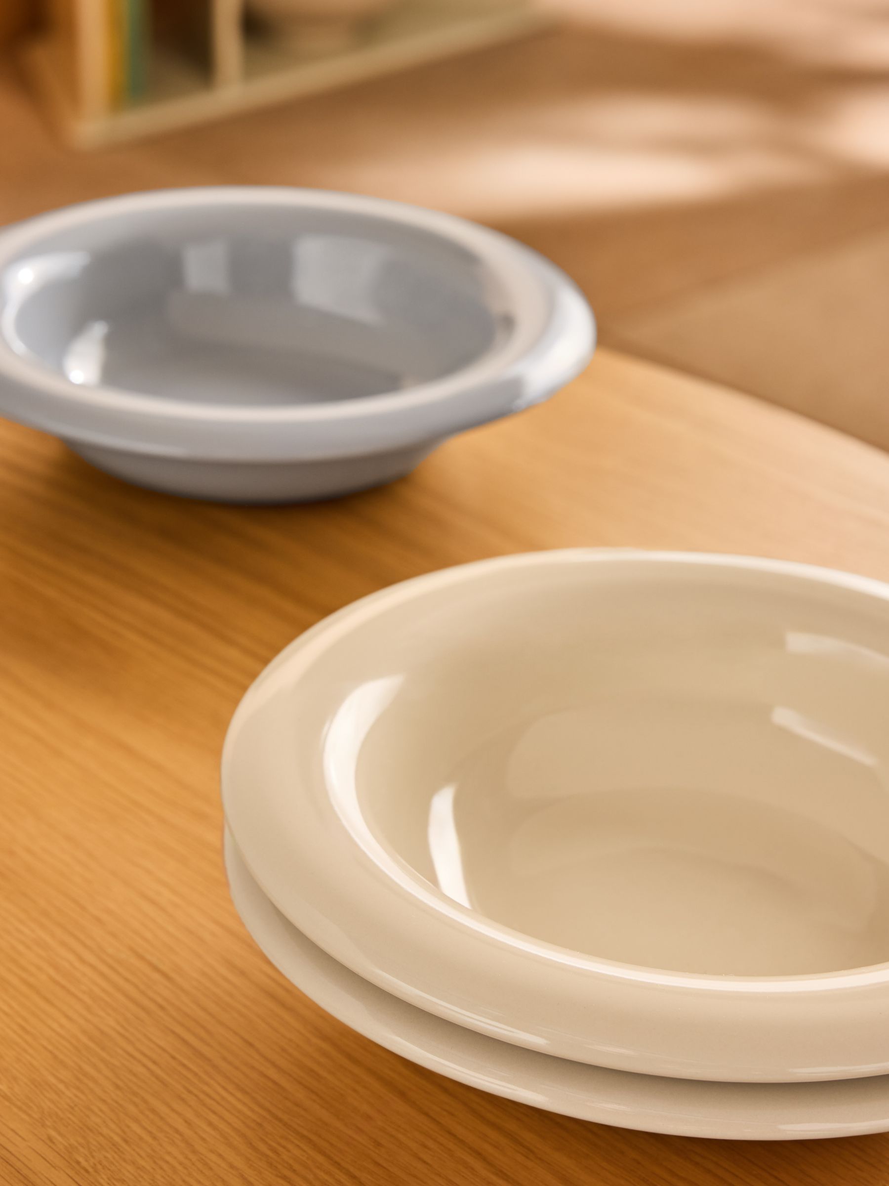 Set of 4 Quell Pasta Bowls in Cream