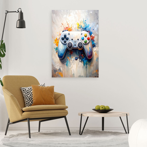 Feeby Obraz nowoczesny dla gracza, Konsola Gamepad Kontroler 40x60