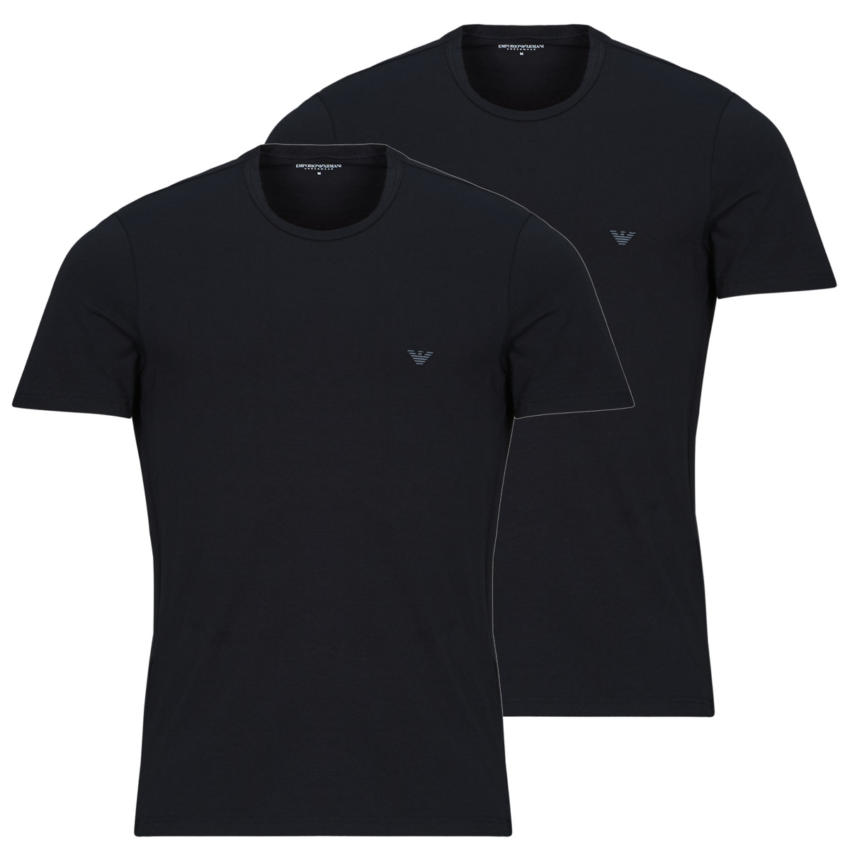 Emporio Armani - 2-PACK CREW NECK T-SHIRT AF14132 - Black