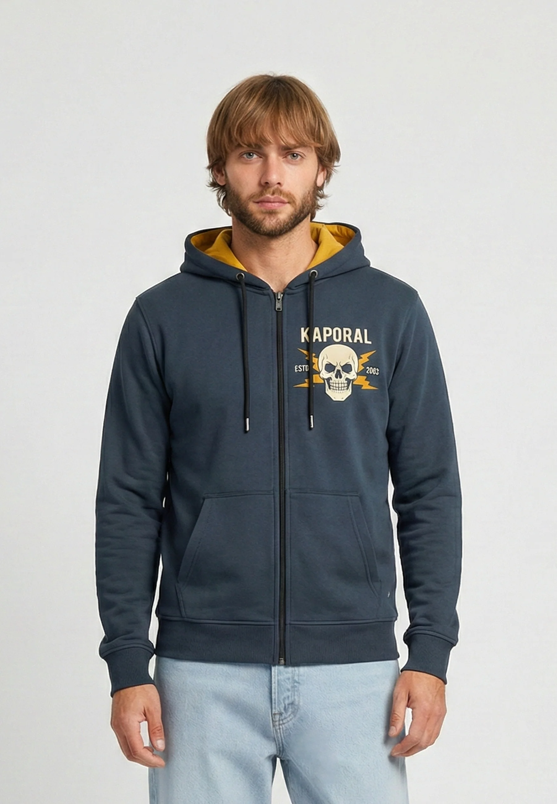 Sweat zippé bleu marine KOTOR