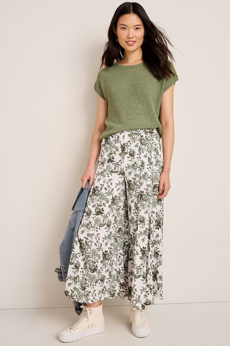 Hailey Floral Wide Leg Pants