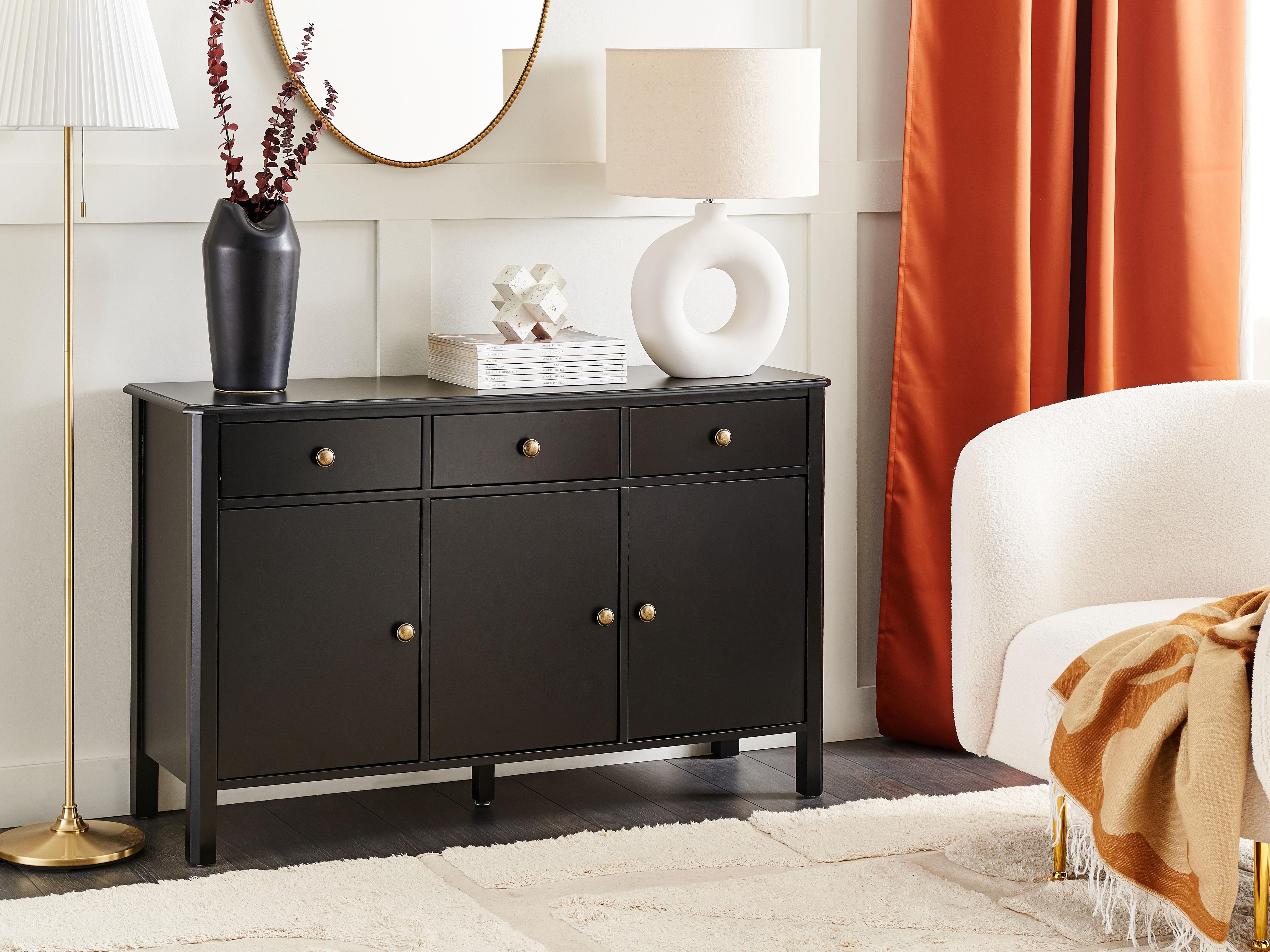 3 Door Sideboard OLATE Black