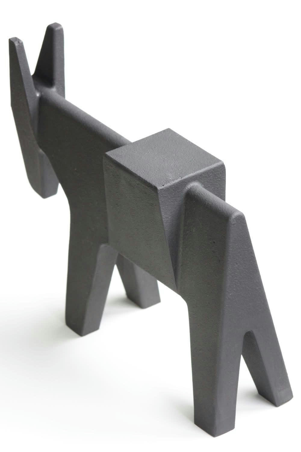 ETTORE - Butoir de porte Métal gris 25x18x6 cm