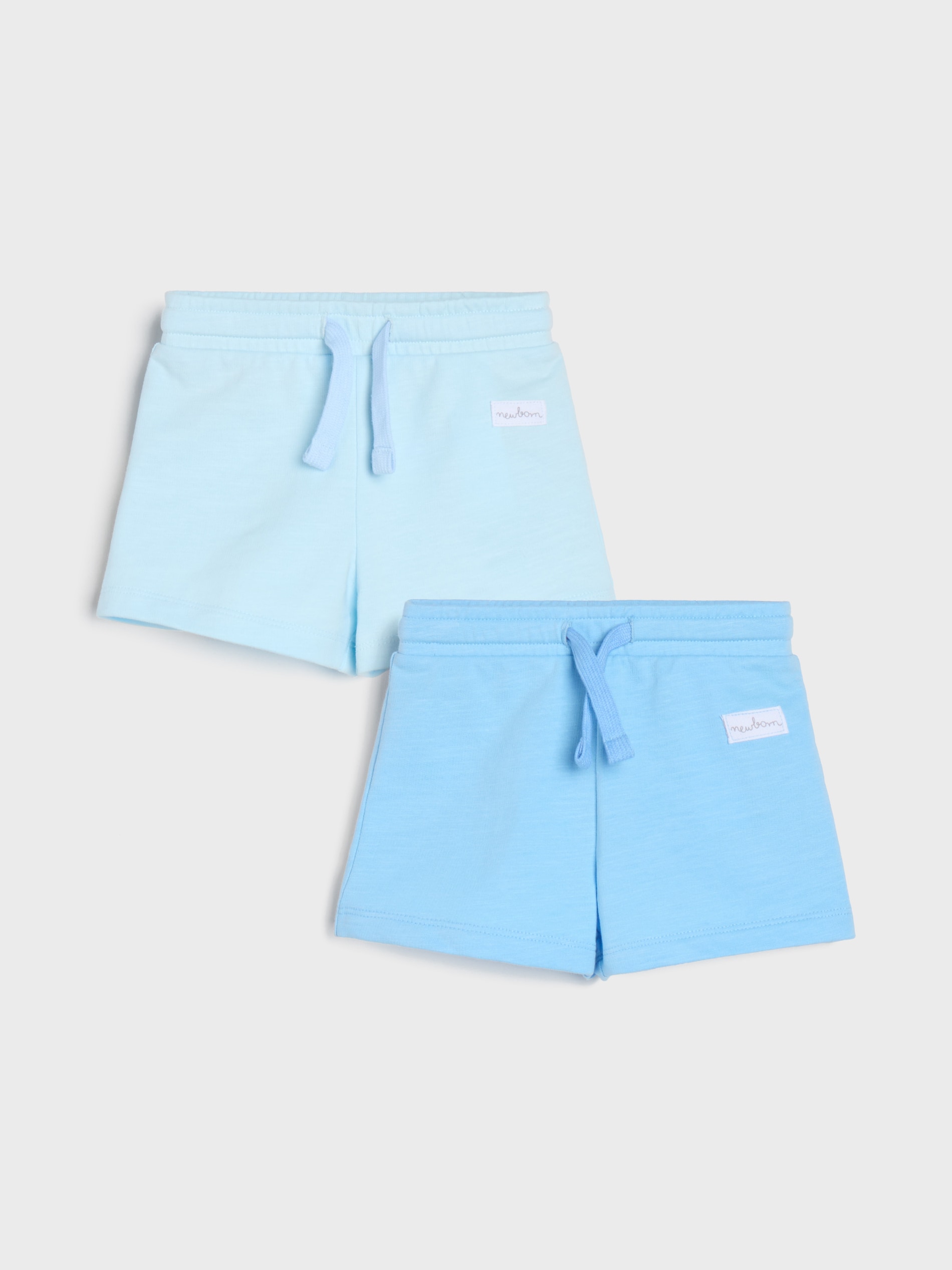 Szorty basic z ozdobną naszywką 2 pack