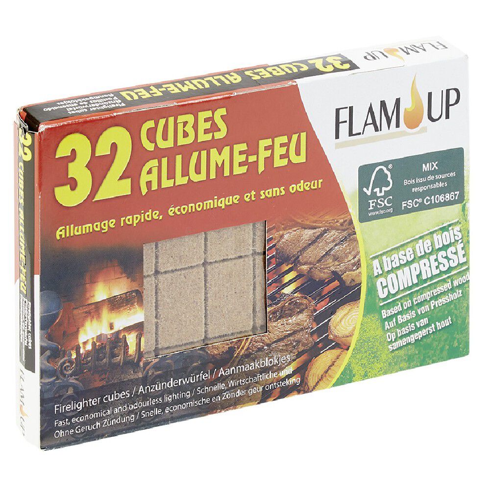 Cube alume feu x32 bois
