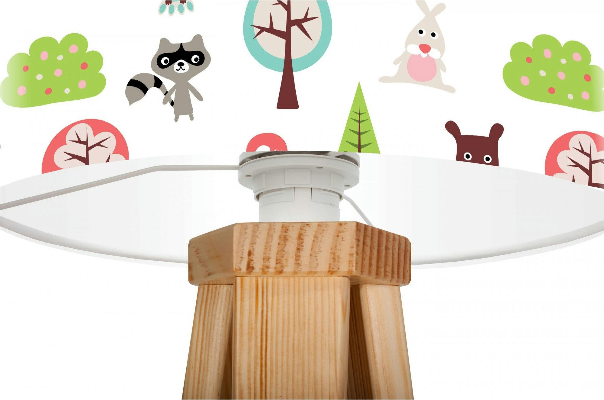 KIDS - Lampe de chevet enfant Bois Multicolore 30x30x45 cm