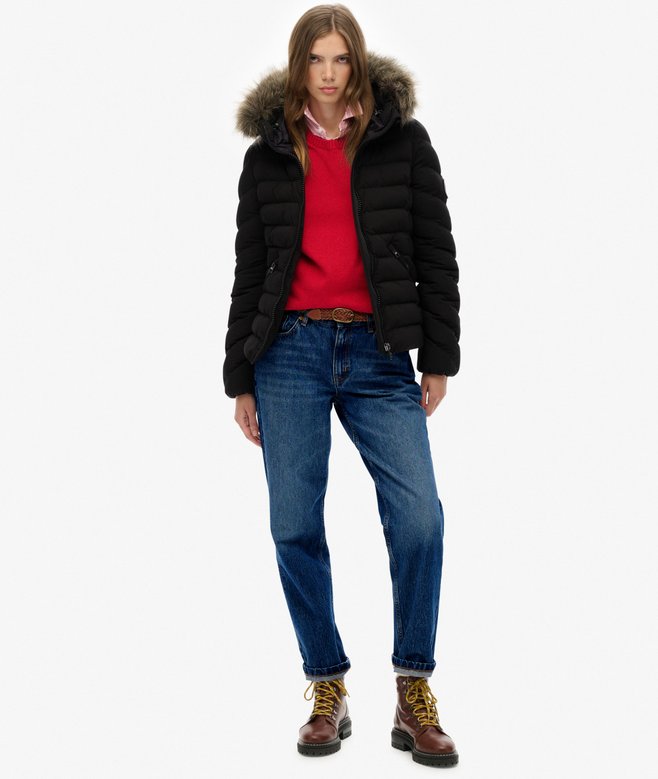 Fuji Faux Fur Hood Padded Jacket