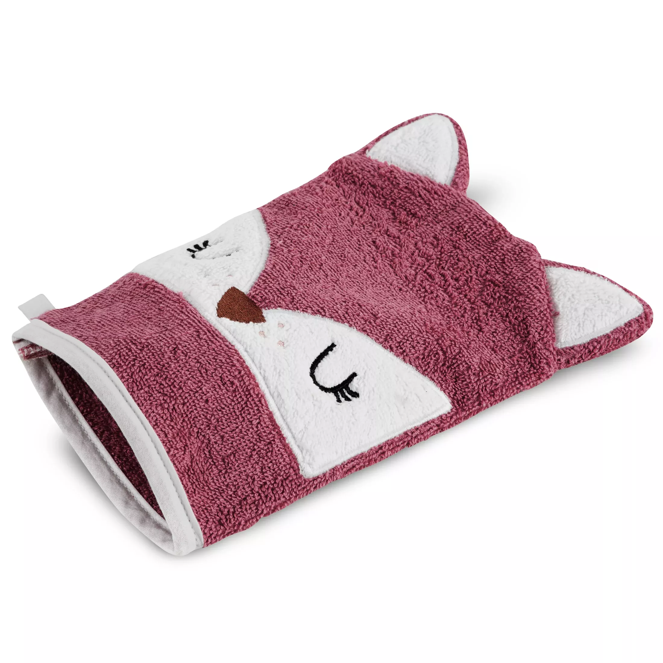 Myjka do kąpieli dziecięca15x21 cm bawełniana kolor różowy 350 g/m2 BABY 70