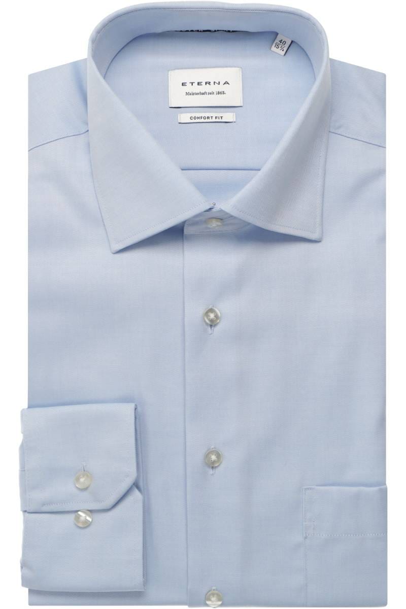 ETERNA Cover Shirt Comfort Fit Hemd hellblau, Einfarbig