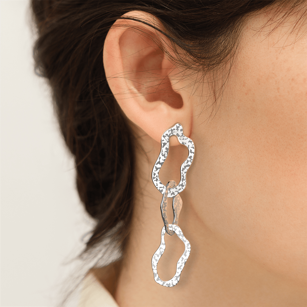 Boucles d'oreilles écume
