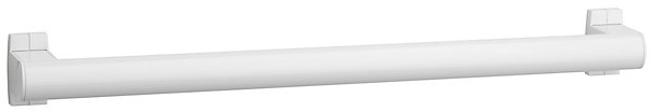 Barre d'appui droite en aluminium blanc époxy 43,7 cm