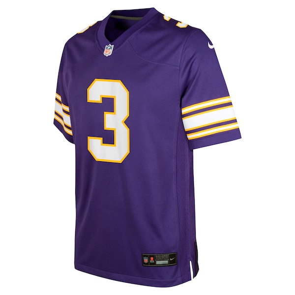Jordan Addison Minnesota Vikings Nike Youth Alternate Player Game Jersey - Purple