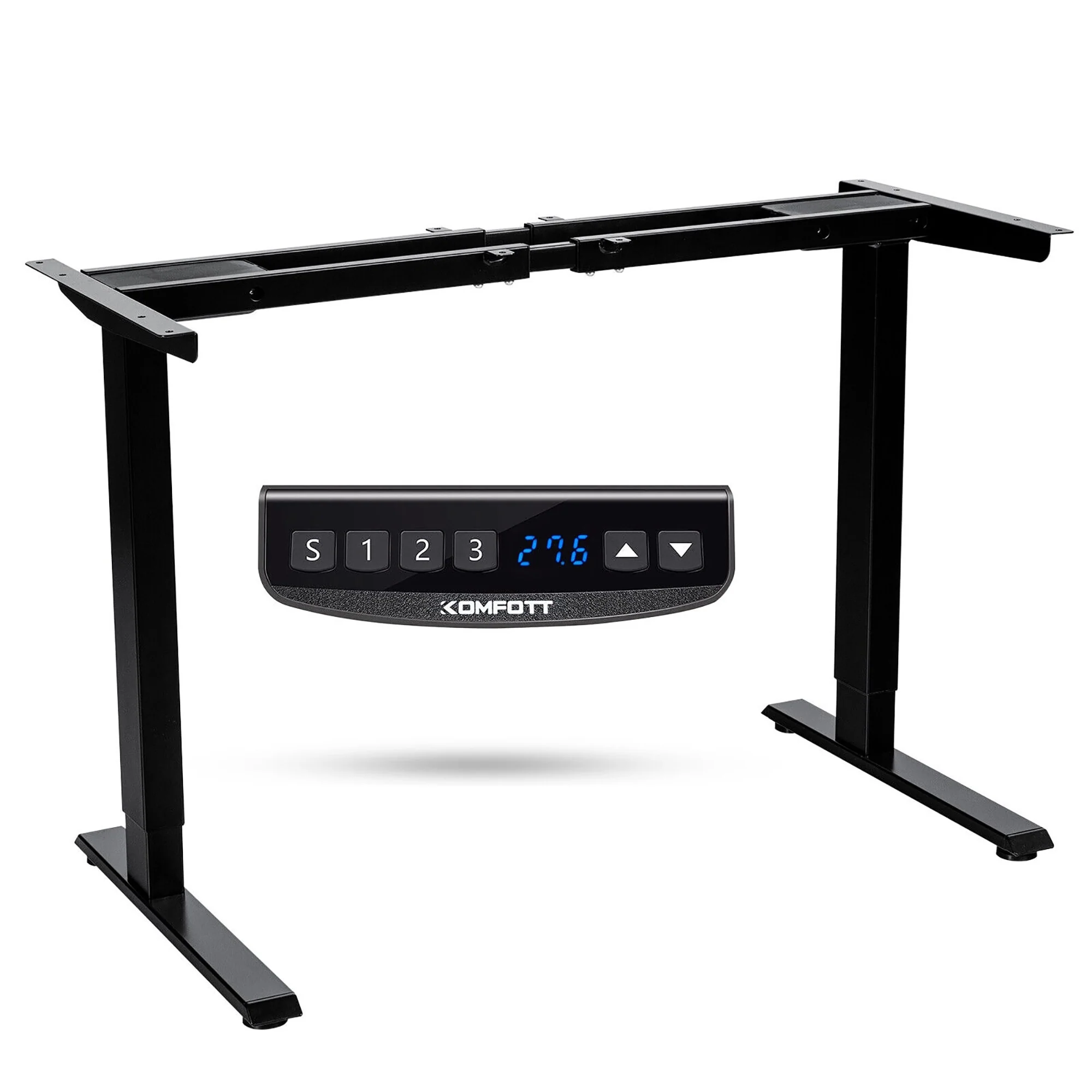 Gymax Electric Sit Stand Desk Frame Dual Motor Standing Desk Base w/