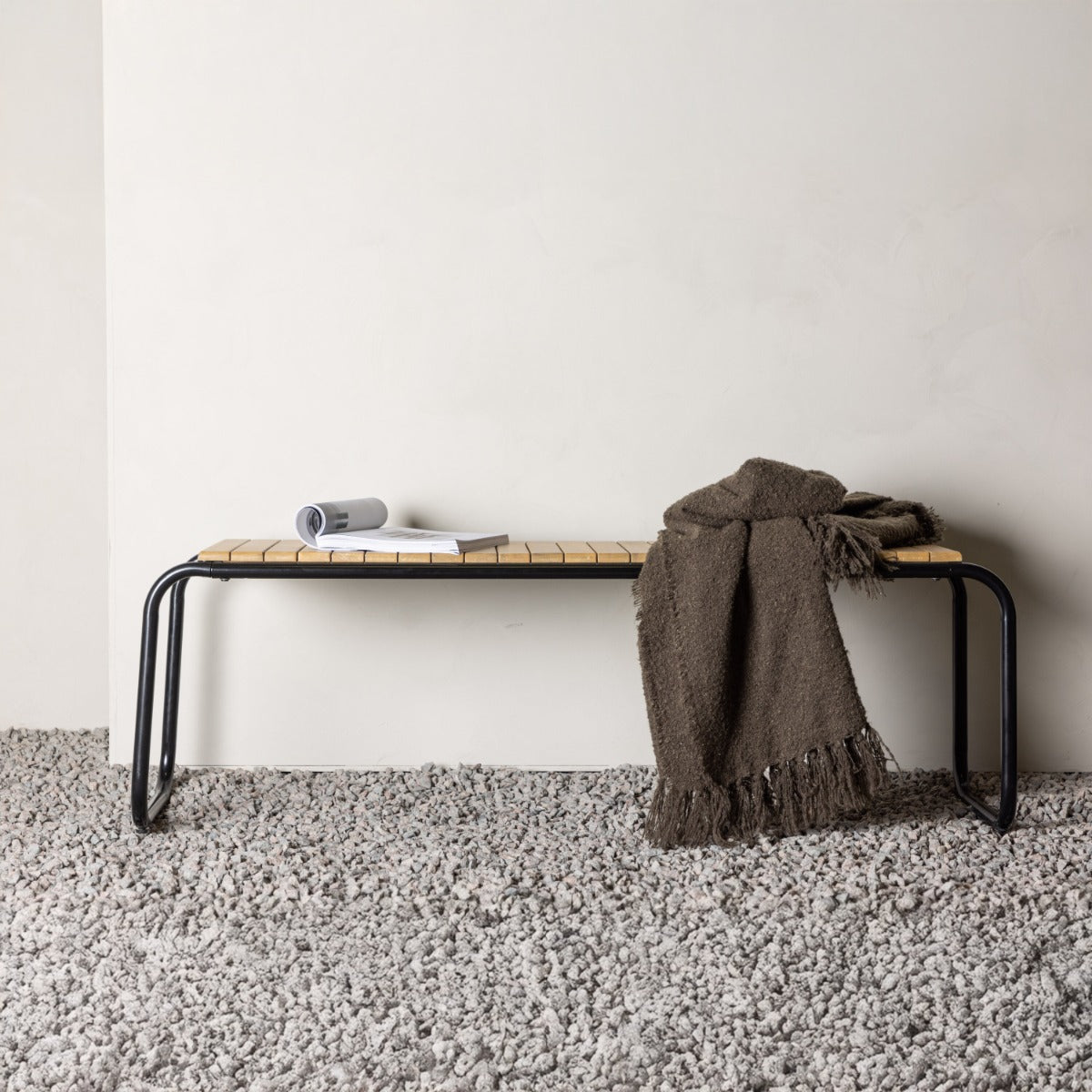 Fjôrd - Bankje Naturel Hout - 136x40x46cm - Holmbeck