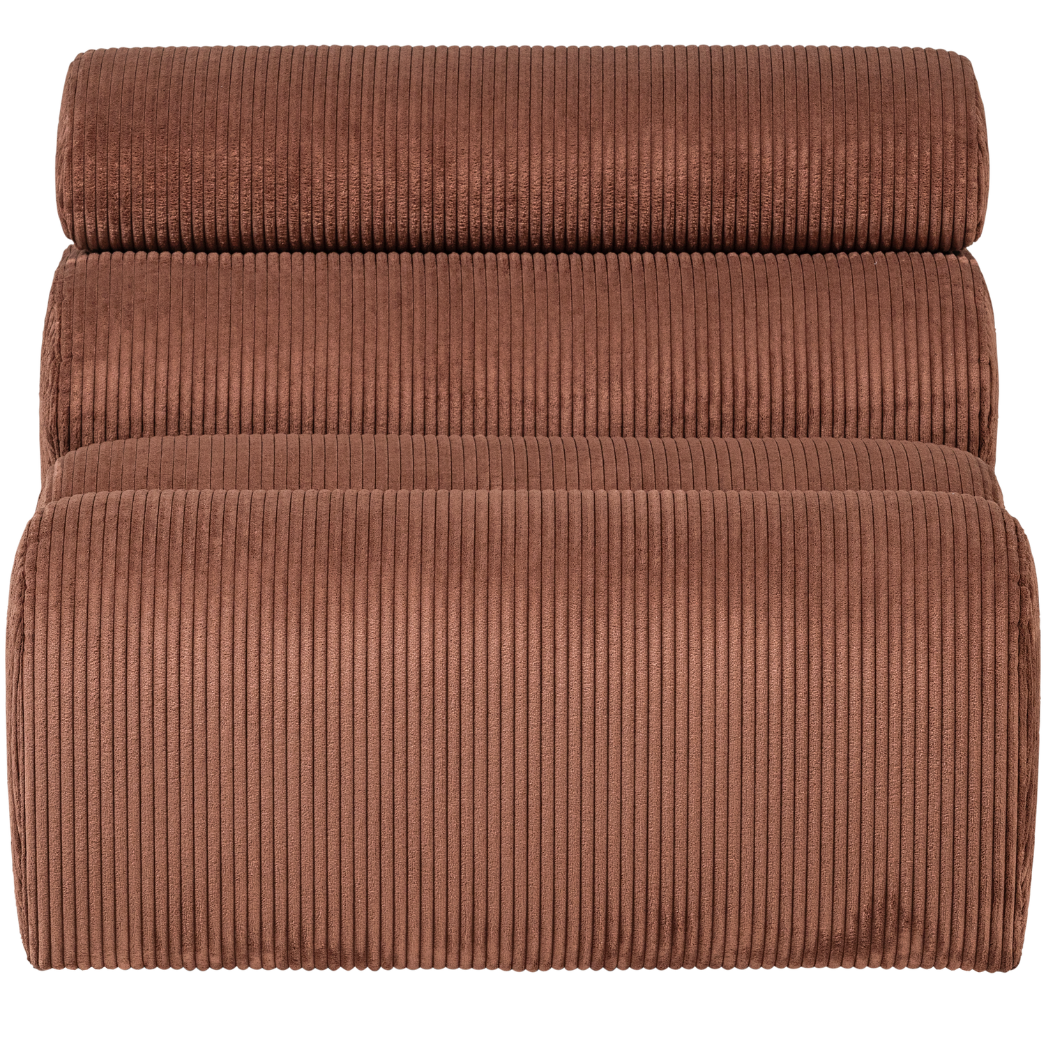 WOOOD 1-zits element bank Novi - Ribstof - Terra - 86x82x113
