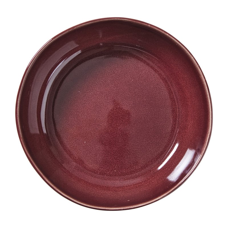 Schaal Toscane - bordeauxrood - &Oslash;22.8x7 cm