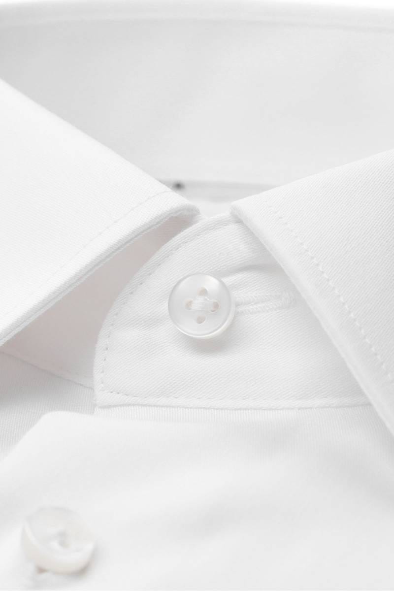 ETERNA Slim Fit Hemd weiss, Einfarbig