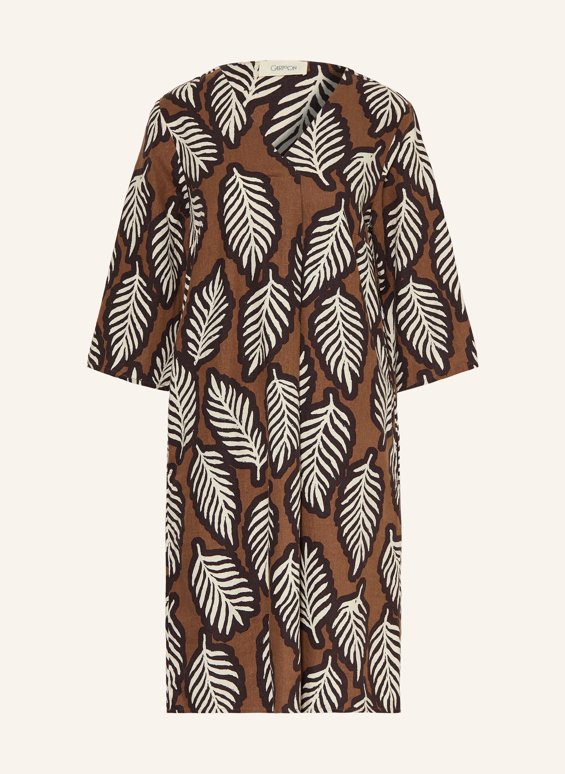 CARTOON Kleid mit 3/4-Arm und Leinen