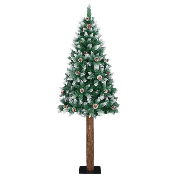 Choinka Zielony 150 x 66 cm Z białym śniegiem vidaXL