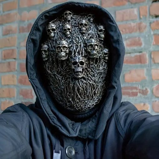 NNETM Bone-Chilling Elegance: Steam Skeleton Mask