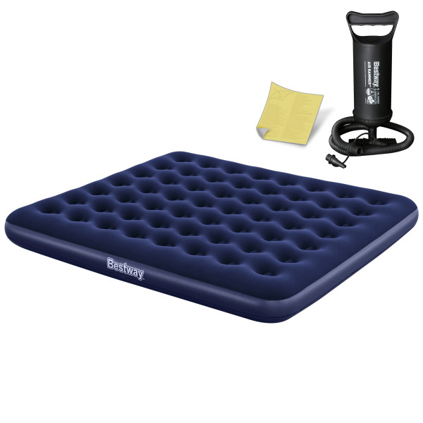Materac dmuchany z pompką dwuosobowy Bestway 67004-62002