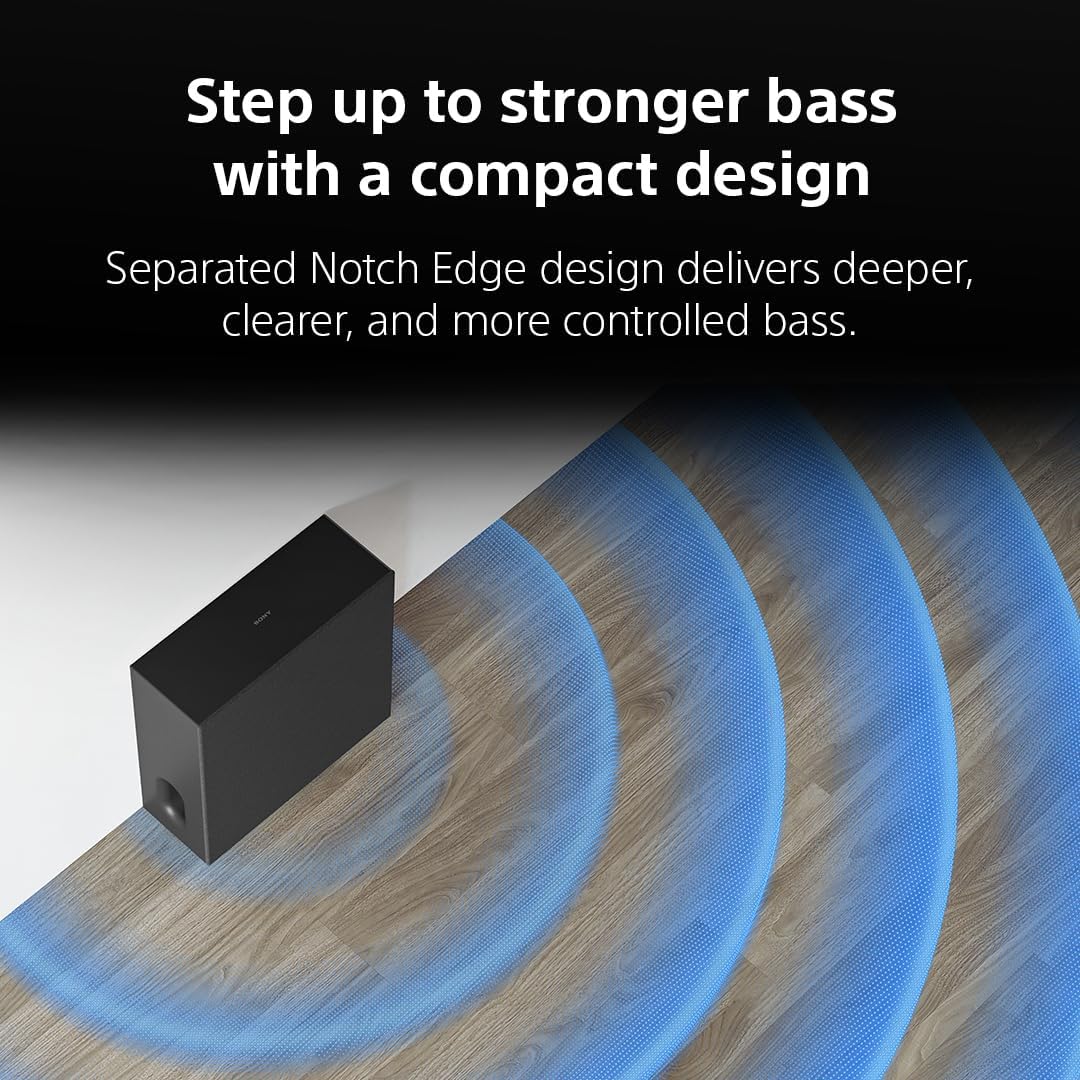 Sony BRAVIA Theater Sub 7 SA-SW7 Slim Wireless Subwoofer for Soundbar/Home Theater Sound System, Compatible with BRAVIA Theater (Quad, Bar 9/8/7), HT-A7000/HT-A5000/HT-A3000, STR-AN1000, 2026 Model