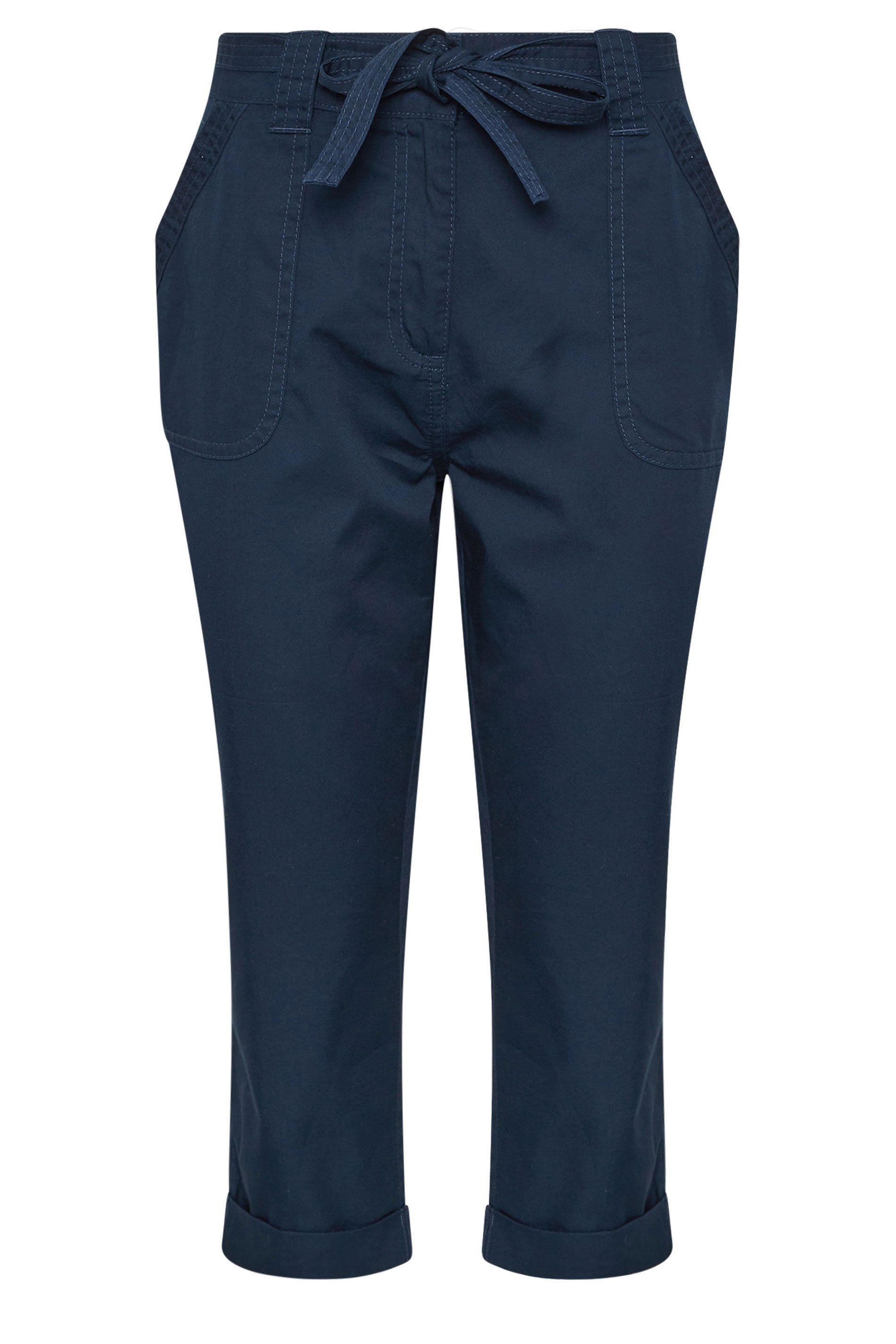 M&Co Poplin Cropped Trousers