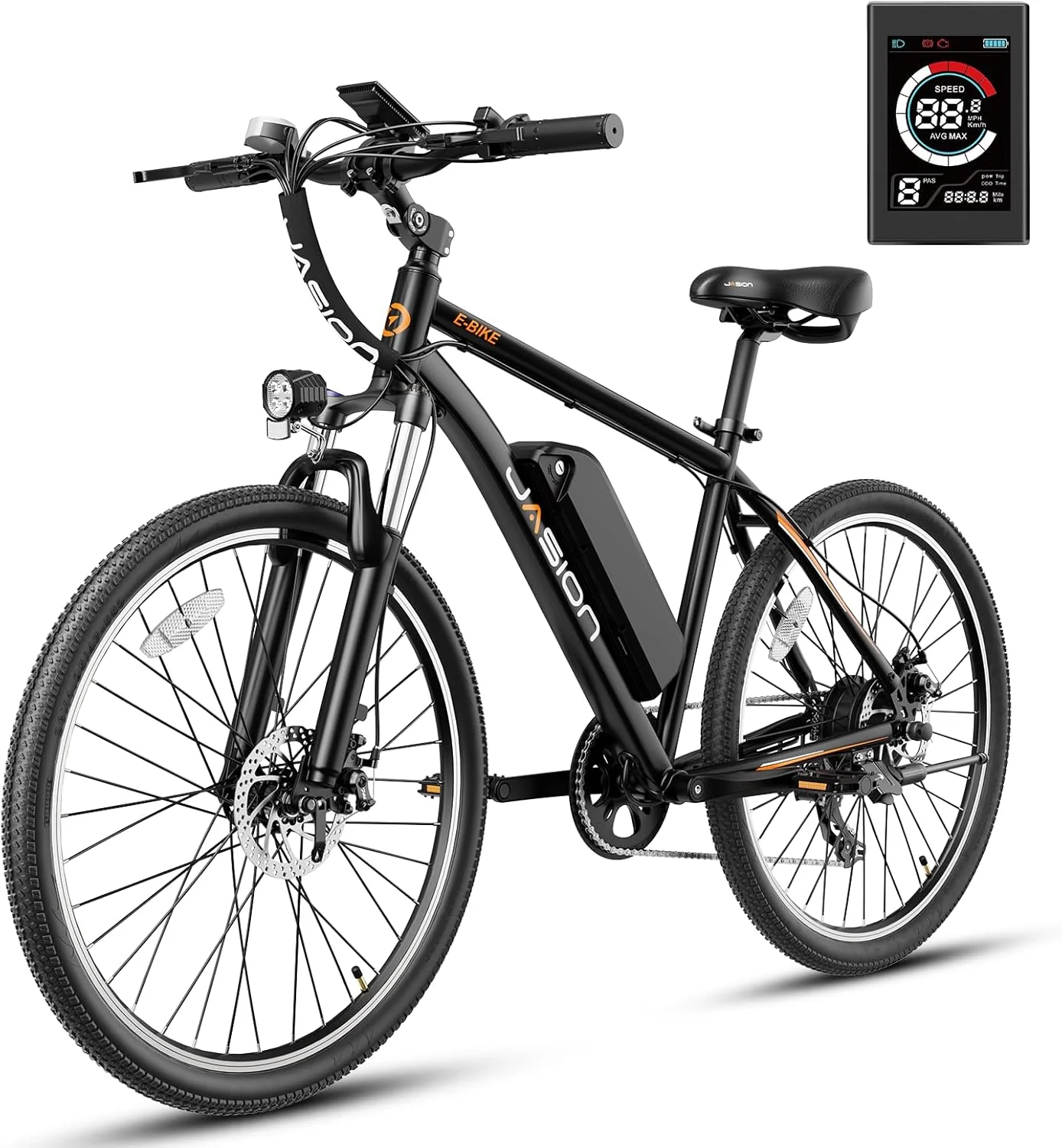Eb5 Electric Bike 500W Motor 40Miles 20Mph(Dark/Standard)