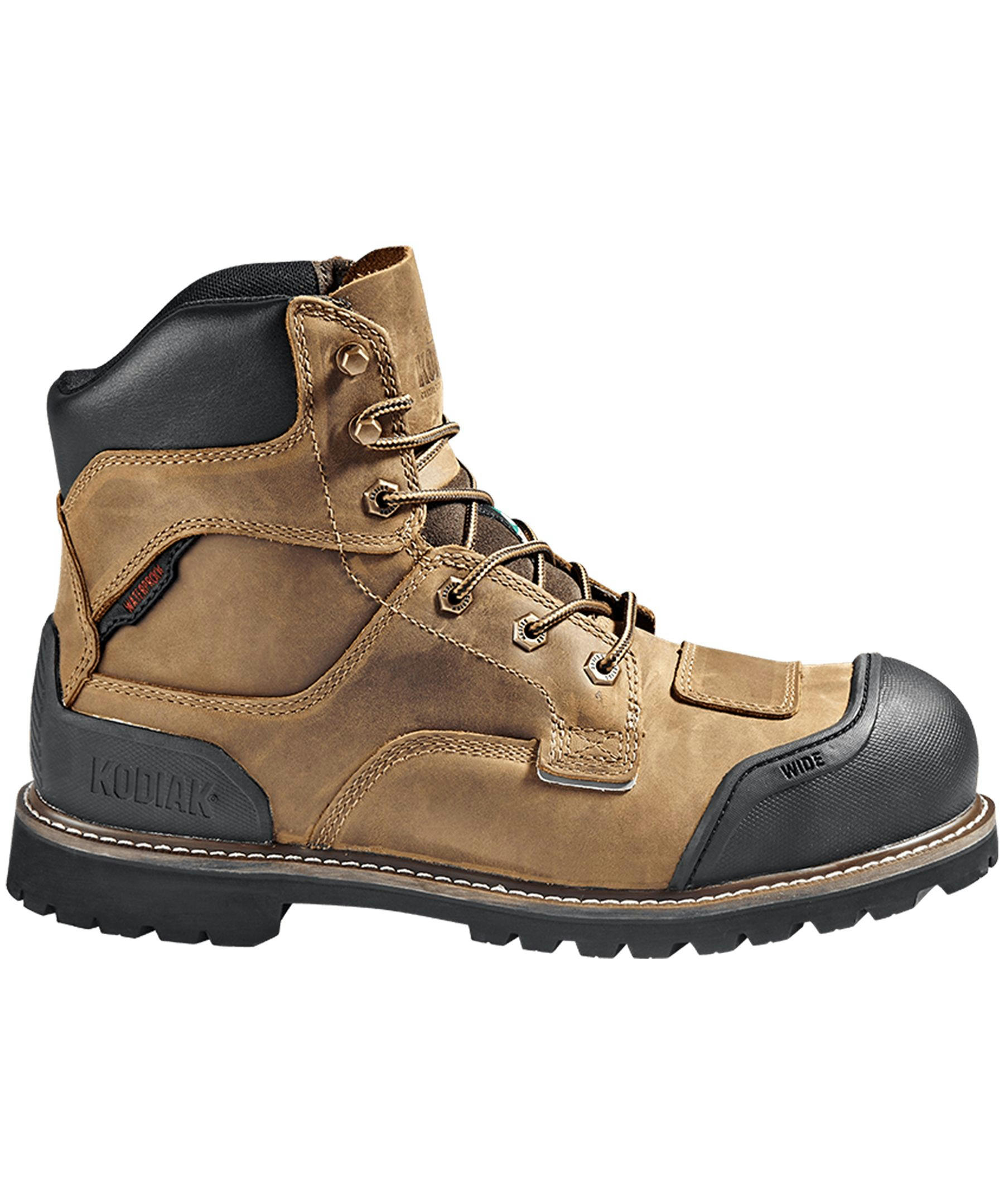 Kodiak Men's Composite Toe Composite Plate Kodiak Generations Widebody 6 Inch Waterproof Work Boots