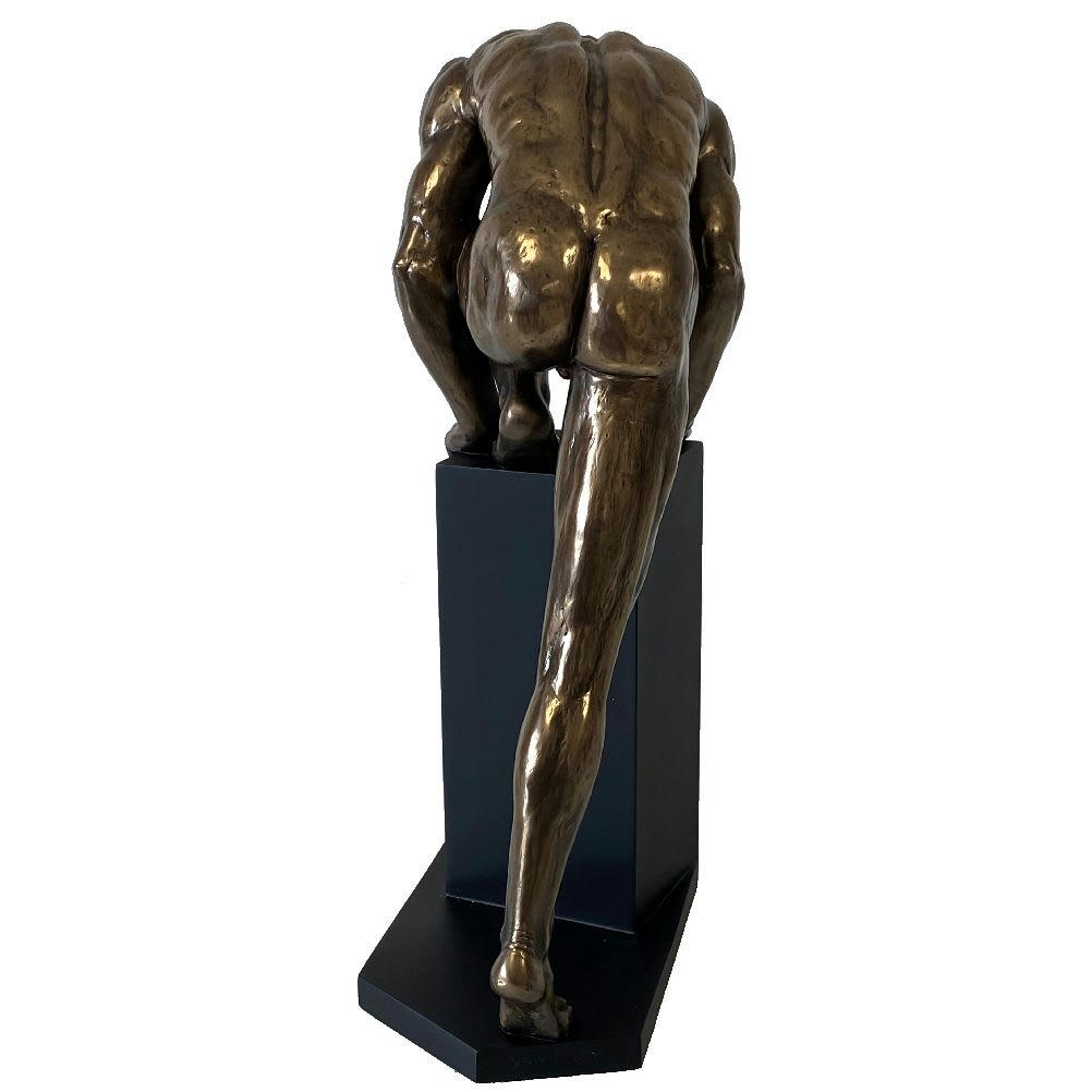 NU - Statuette en résine homme nu H34cm