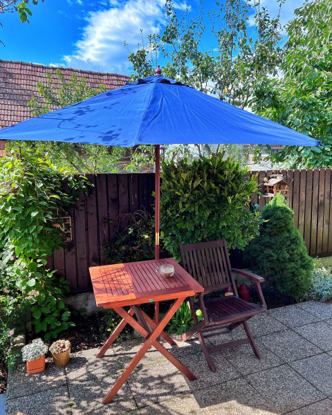 Parasol ogrodowy 270 cm niebieski