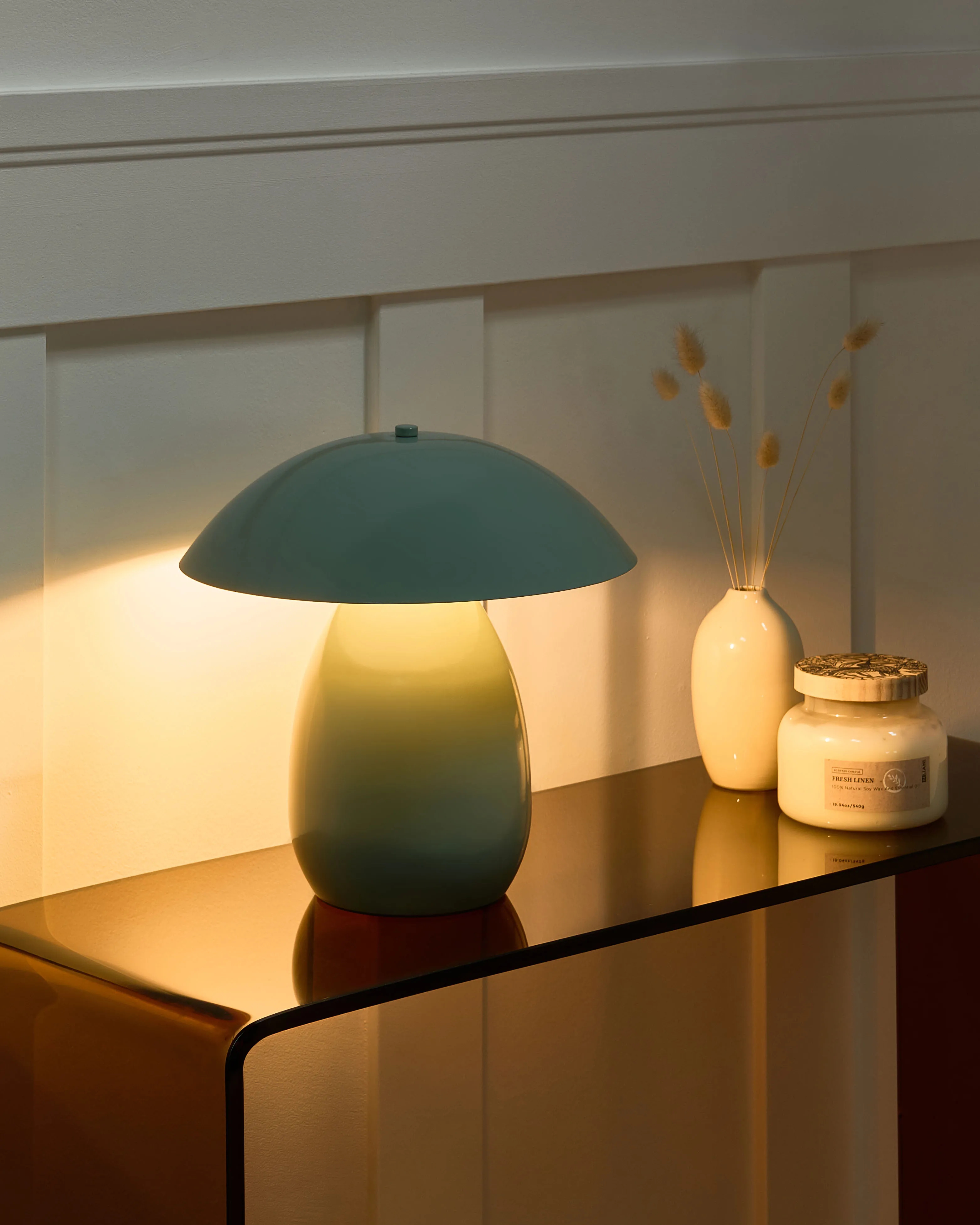 Table Lamp SIGI Metal Light Green