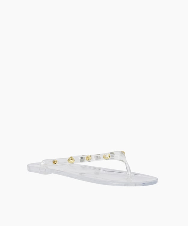 Lalas Clear - Jelly Toe Post Embellished Sandals