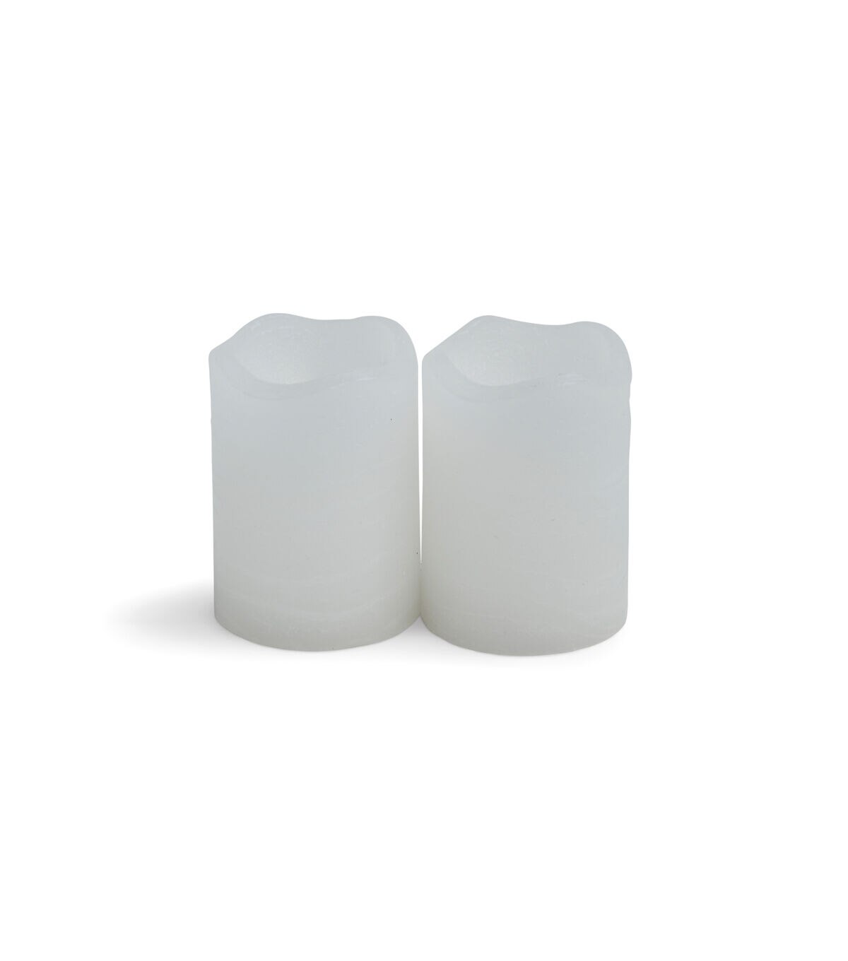 Flameless LED Rustic White Votive Candles 2pk