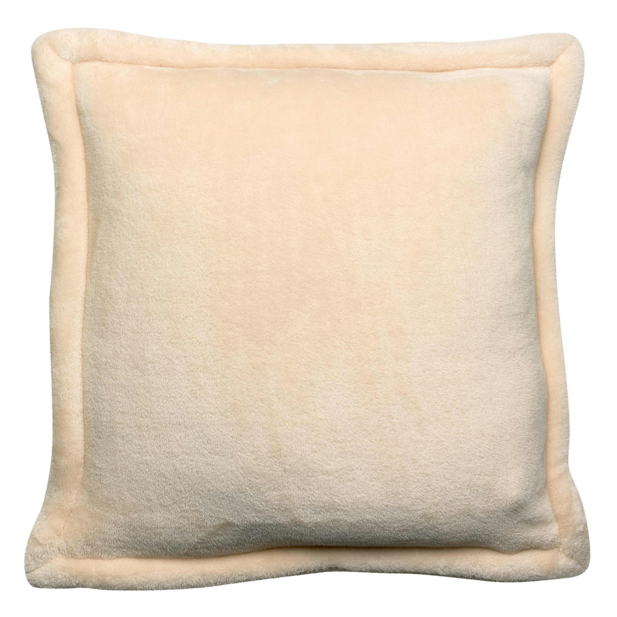 TENDER - Coussin  en polyester creme 50 x 50