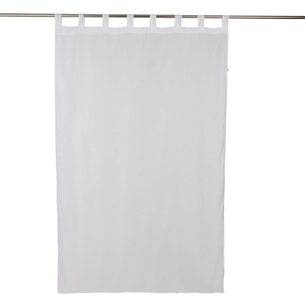 Voilage à passants uni blanc 140x240cm