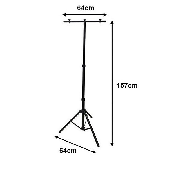 Fixation Trépied Triple pour Projecteur Phare NOIR - SILAMP