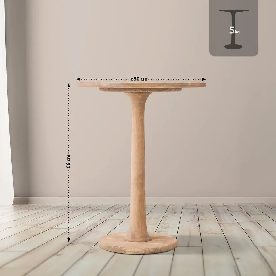 CLP Bijzettafel Farragut Hout - natura