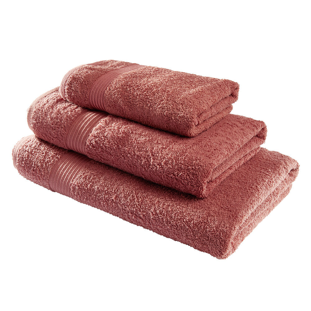 Drap de bain 70x130cm coton orange terracotta