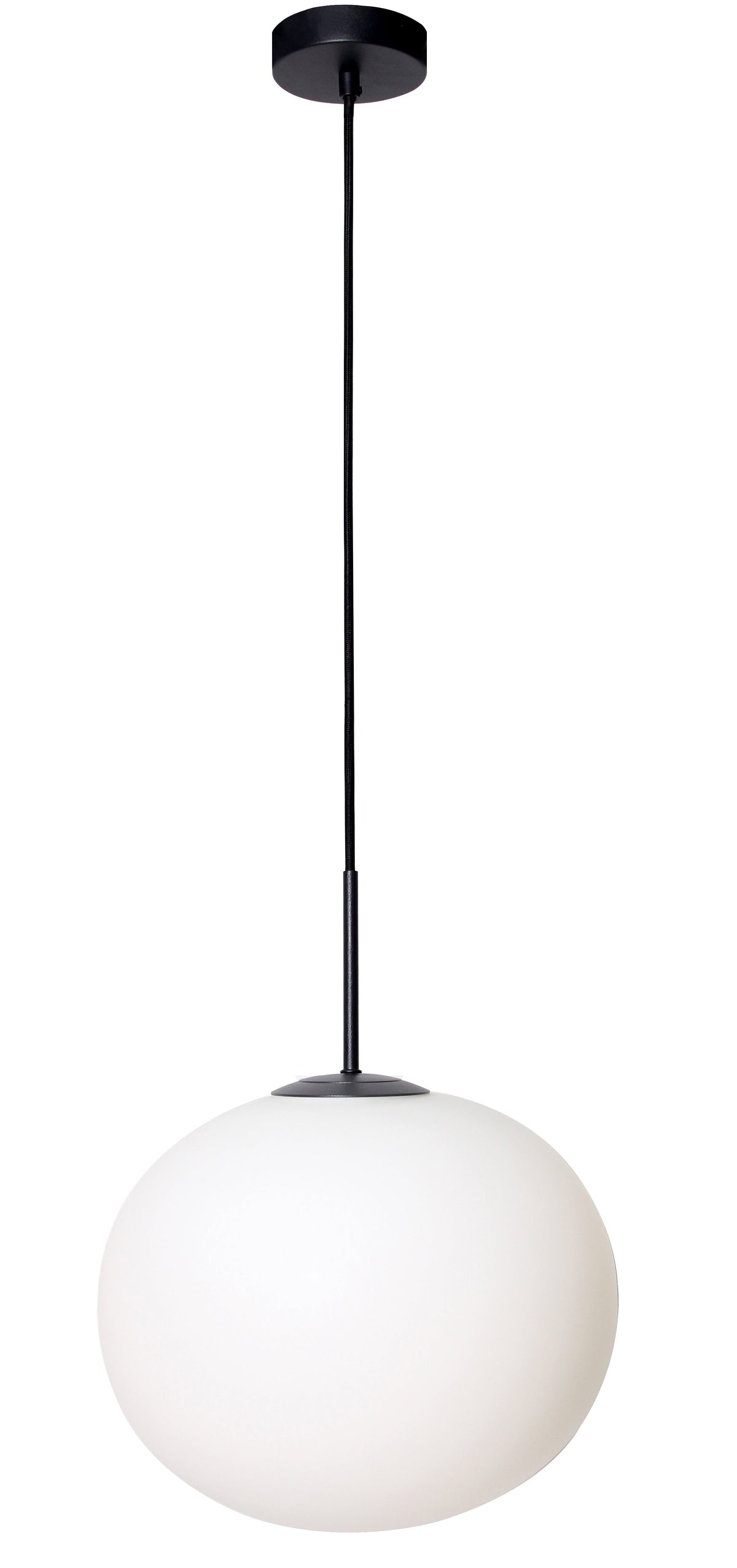 Rebellenclub Hanglamp Elisa met zwarte - wit - 33 x 33 cm