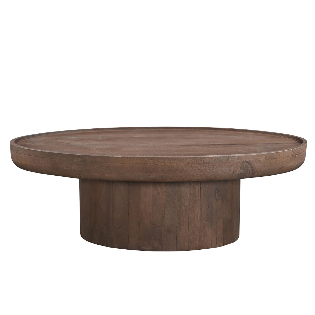 DÉJA Living Salontafel Sola Ovaal - Mangohout - Donkerbruin - 120x65x39cm