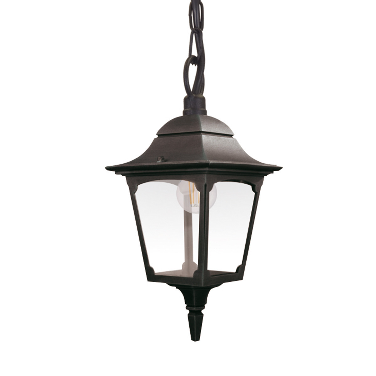 Lampa sufitowa zewnętrzna Chapel czarna 1 x E27 x 60W IP44 Elstead