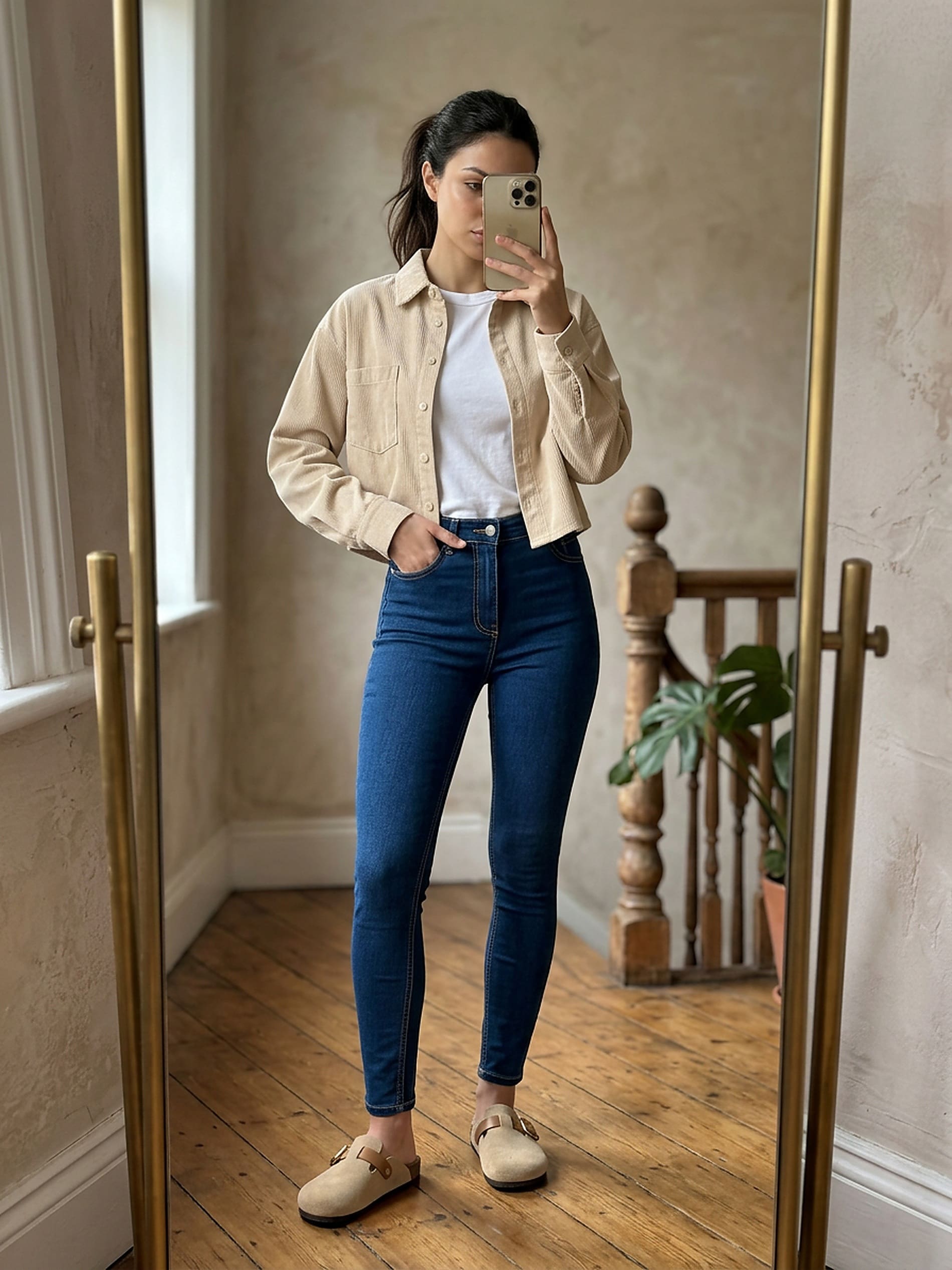 Jeansy skinny high waist
