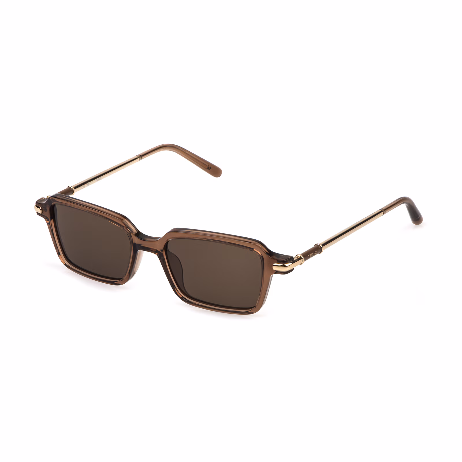 Gafas de sol en color marrón Square Metal