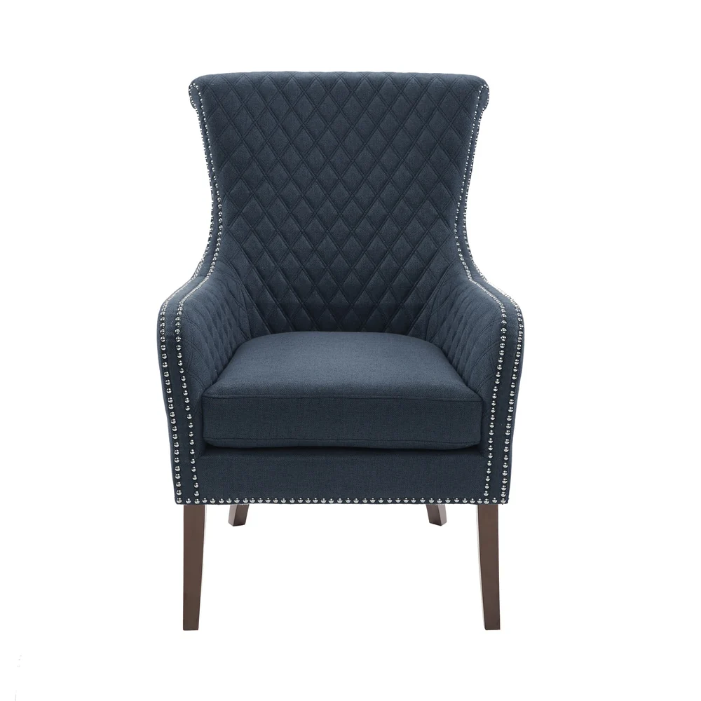 Madison Park Lea Dark Blue Accent Chair